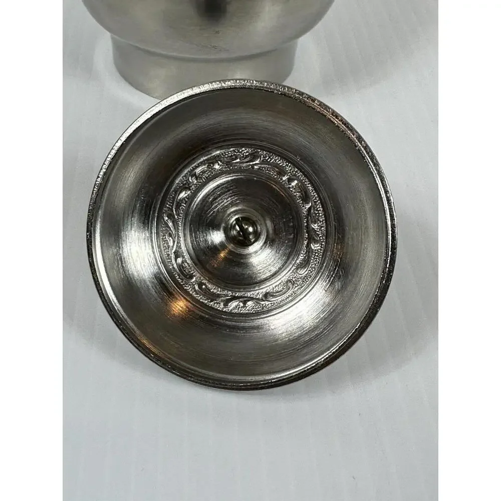 Oneida‎ Custom 18/8 Stainless Steel Cream Sugar Set with Tray With Black Inlay
